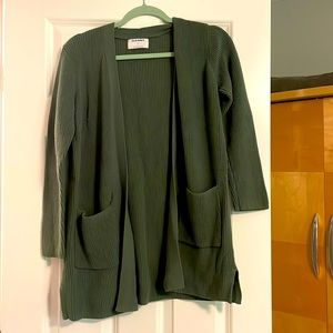 Old navy, green cardigan S
